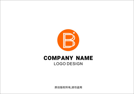 字母B标志