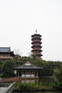 远处的高塔