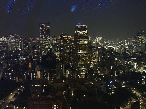 东京铁塔远眺