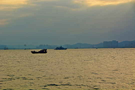 厦门黄昏海景