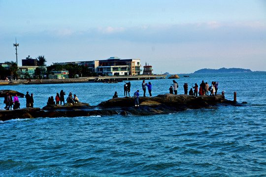 厦门海边黄昏