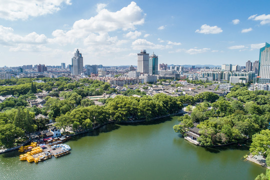 宁波月湖公园全景