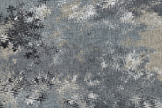 土耳其抽象艺术布纹地毯