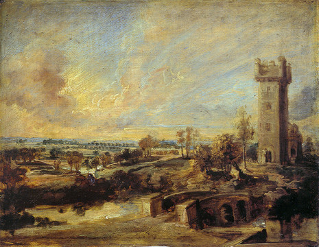 彼得·保罗·鲁本斯风景与城墙城堡
