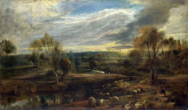 彼得·保罗·鲁本斯牧羊人与风景