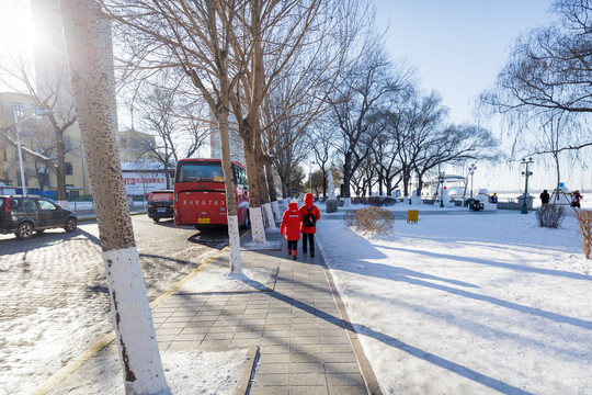 斯大林公园雪景