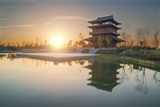 江苏省东台西溪古城旅游风光