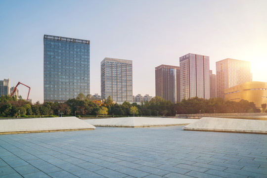 浙江杭州城市建筑和市民广场