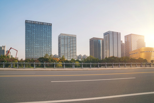 浙江杭州城市建筑和道路交通