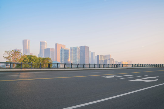 浙江杭州城市建筑和道路交通