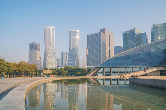 浙江杭州城市建筑和市民广场