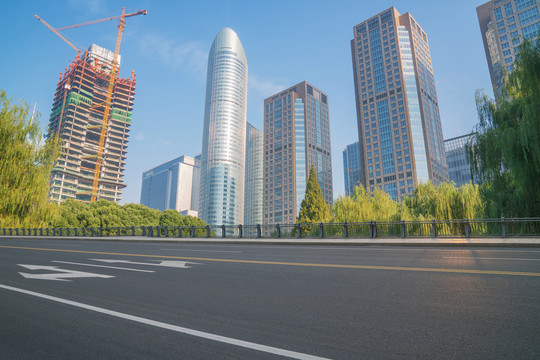 浙江杭州城市建筑和道路交通