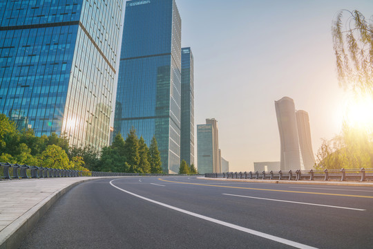 浙江杭州城市建筑和道路交通