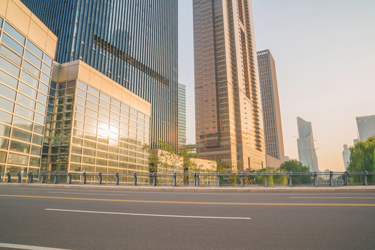 浙江杭州城市建筑和道路交通