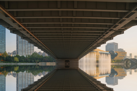 浙江杭州城市建筑和桥梁