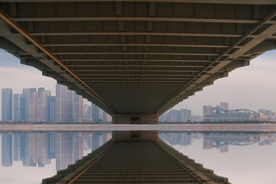 浙江杭州城市建筑和桥梁