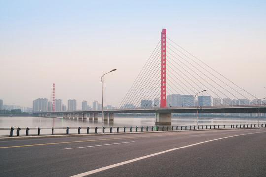 浙江杭州城市建筑和道路交通