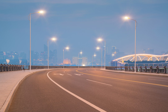 浙江杭州城市建筑和道路交通