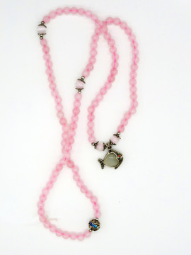 粉色水晶项链