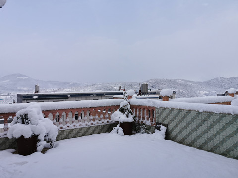 屋顶雪