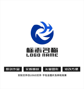 GH字母HG标志鹰logo