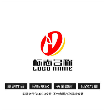 D字母标志凤凰logo