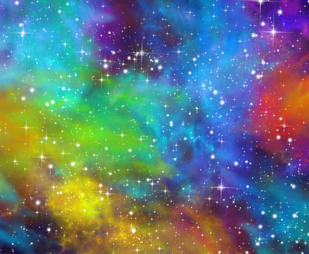彩色星空宇宙