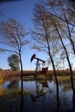 石油开采景观