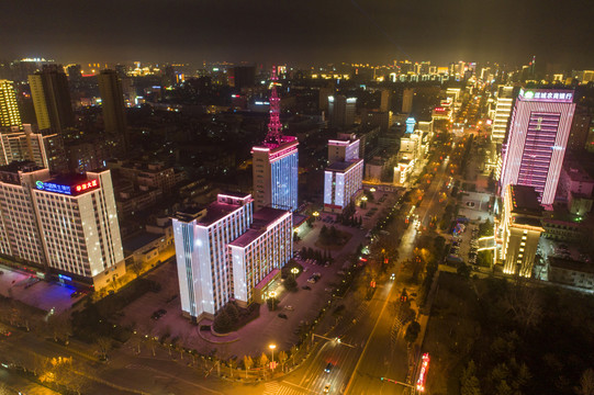 运城河东东街夜景