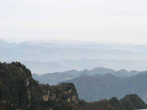 湖南湘西张家界黄石寨天子山风景