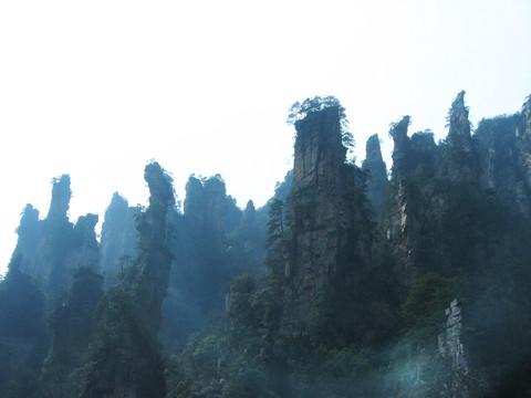 湖南湘西张家界黄石寨天子山风景
