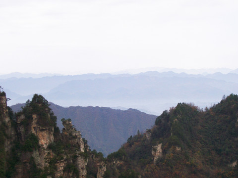 湖南湘西张家界黄石寨天子山风景