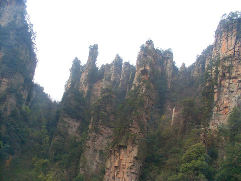 湖南湘西张家界黄石寨天子山风景