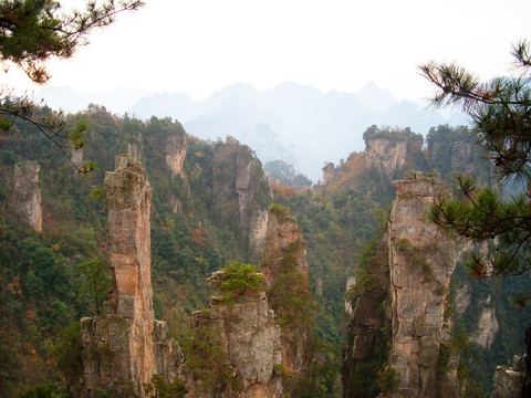 湖南湘西张家界黄石寨天子山风景