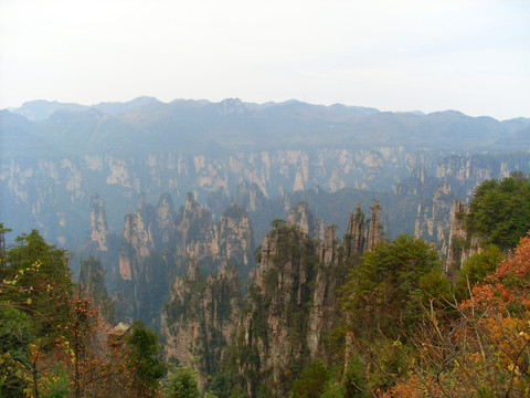 湖南湘西张家界黄石寨天子山风景