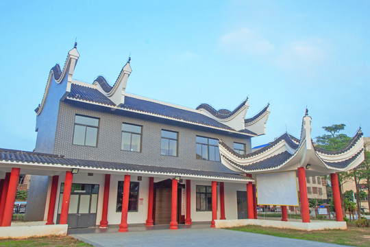 中式房舍园林建筑