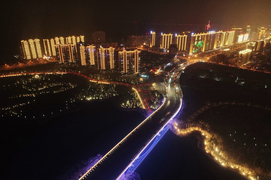 运城东部新区夜景