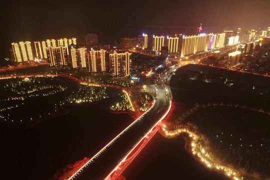 运城东部新区夜景