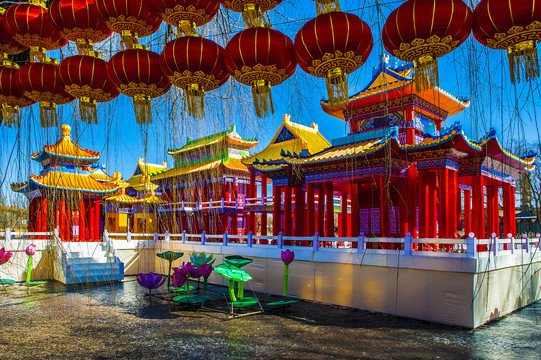 北京圆明园节日装饰景观