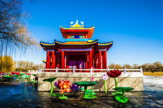 北京圆明园节日景观