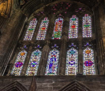 英国格拉斯哥大教堂花窗