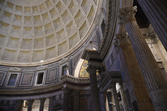 罗马万神殿室内拱顶
