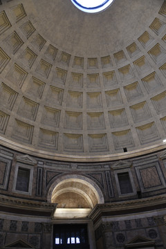 罗马万神殿室内拱顶