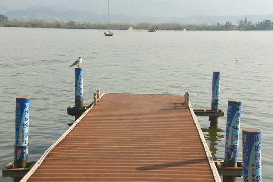 西昌邛海水上运动学校的训练码头