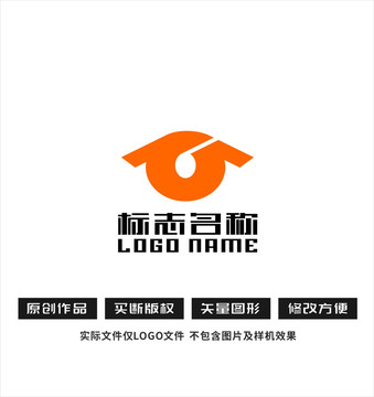 房子标志音符logo