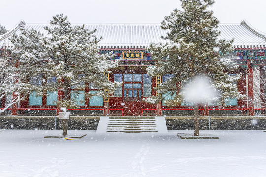 古建雪景