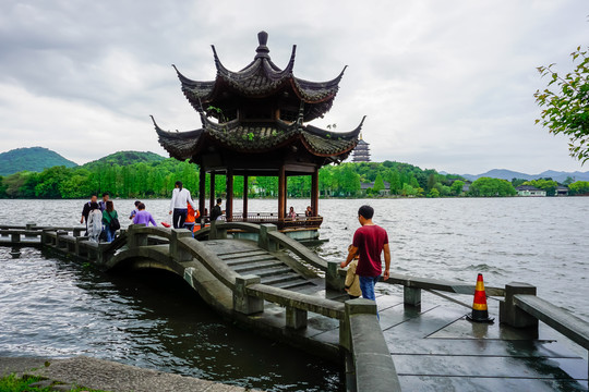 杭州西湖古建筑风景区