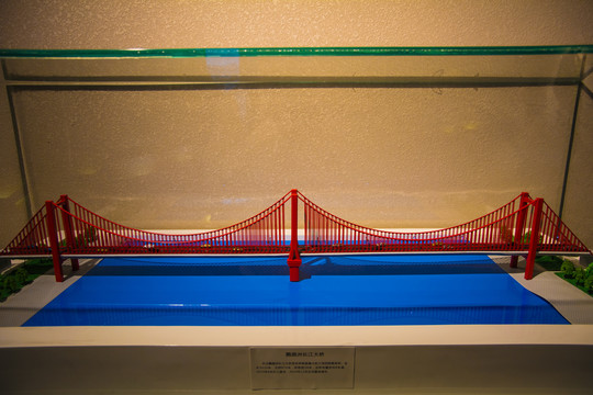 鹦鹉洲长江大桥模型
