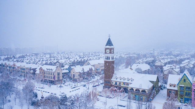 城市雪景风光
