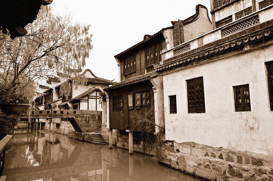上海枫泾古镇老照片